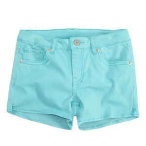 Levi’s Girls Sky Blue Adjustable Jean Shorty Shorts Denim Jorts